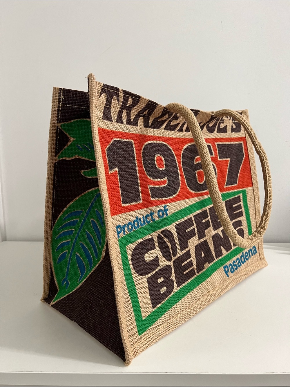 Trader Joe’s Jute Tote Bag NWT